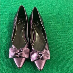 Naturalizer Nina Purple Heels with Elegant Bow Accent size 9,5
